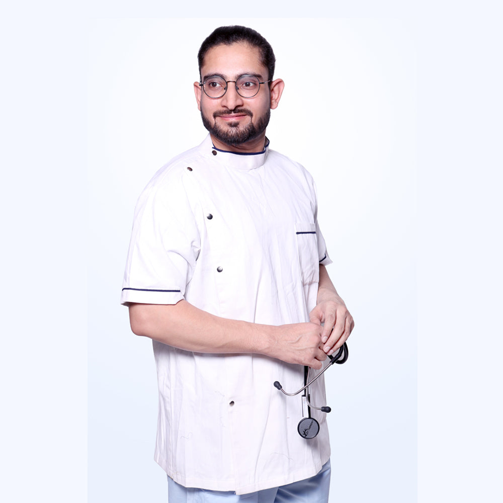 Hangerage Dentist Apron| Unisex | Stylish, Comfortable | Half Sleeves | Ideal For Health care Professionals | Sizes S - 2XL