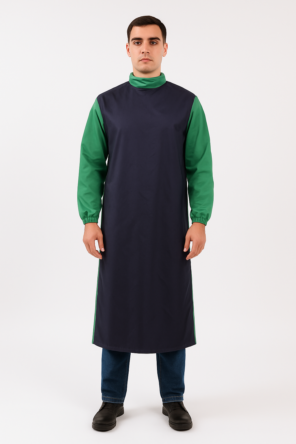 Hangerage Full Tafta Surgeon Gown – Full Sleeves with Elasticated Cuffs | Medical OT Protective Wear | Free Size