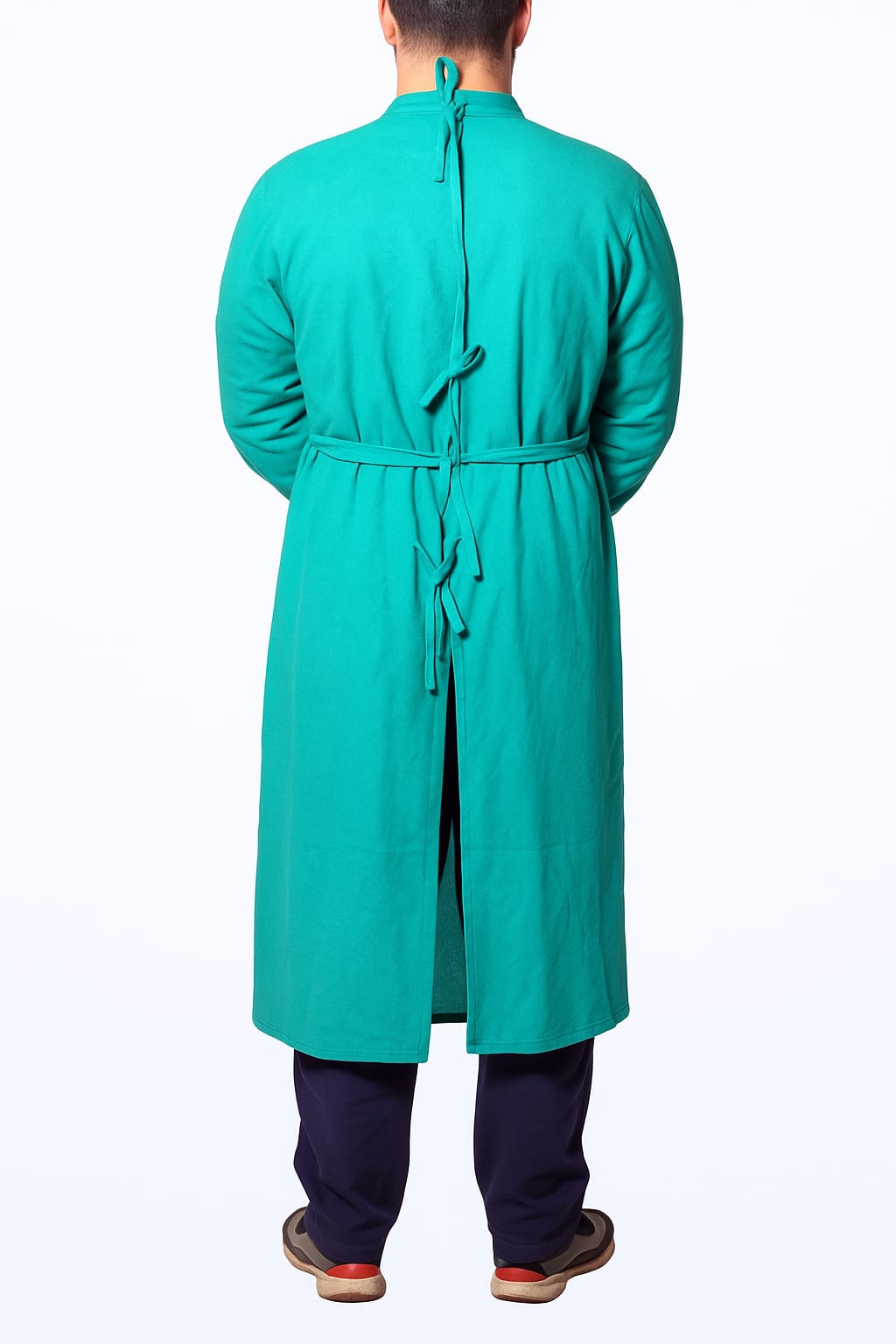 Surgeon Gown – Elasticated Full Sleeves | Medical OT Protective Wear | Free Size
