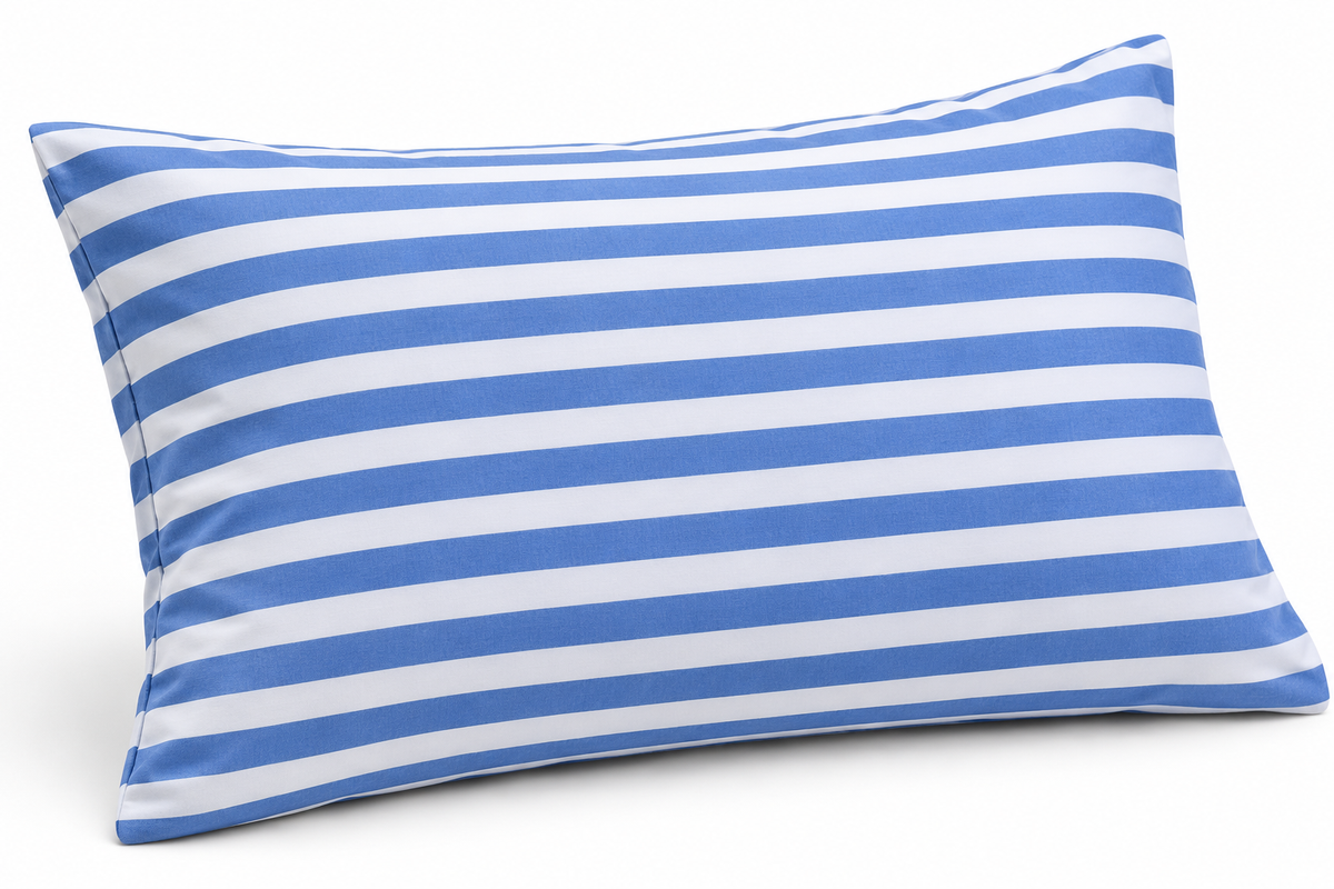 Blue Lining Hospital Bed Sheet with pillow cover – Soft, Breathable & Durable | Size (57 X 90 inches ) | Pack Of 2