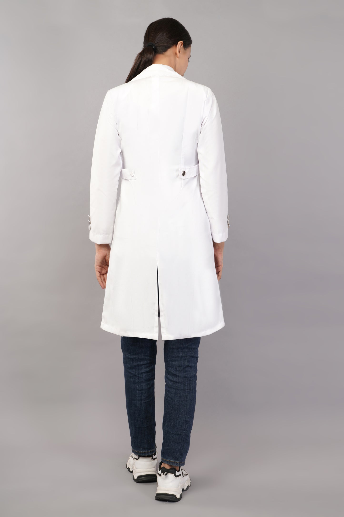 Hangerage Female Doctor Coat | Unisex | Stylish, Comfortable | Full Sleeves | Ideal For Health care Professionals | Sizes XS - 2XL