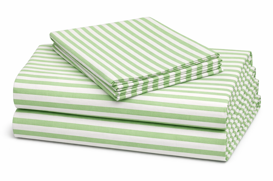 Green Checked Hospital Bed Sheet – Soft, Breathable & Durable | Size (57 X 90 inches ) | Pack Of 2
