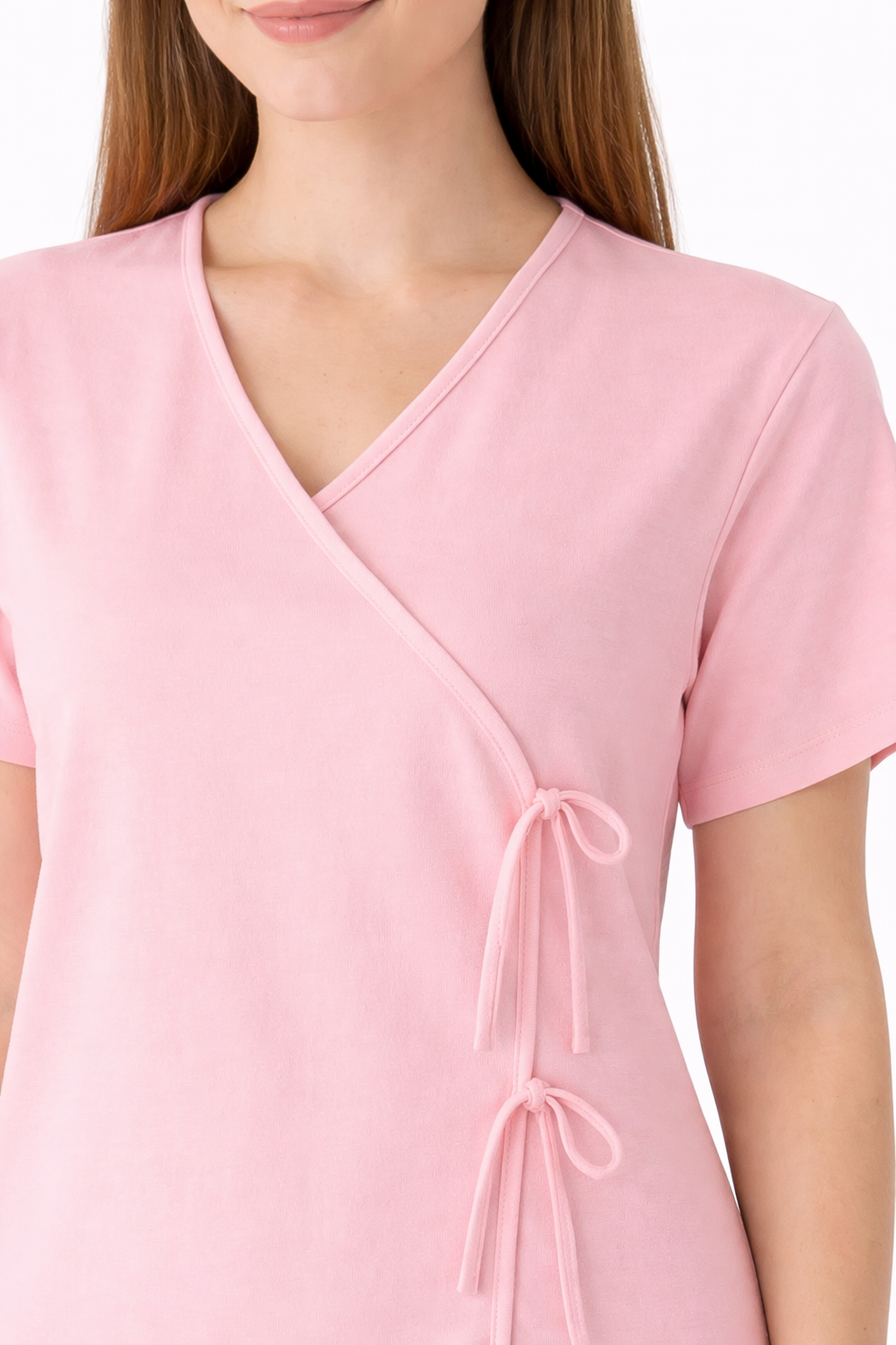Peach Front-Open Patient Gown | Unisex | Free Size | Comfortable, Accessible, and Durable