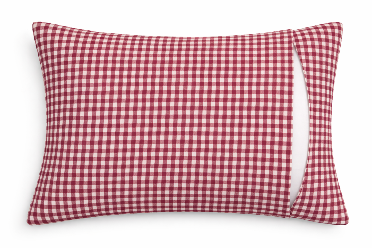 Maroon Checked Hospital Bed Sheet with Pillow Cover– Soft, Breathable & Durable | Size (57 X 90 inches) | Pack Of 2
