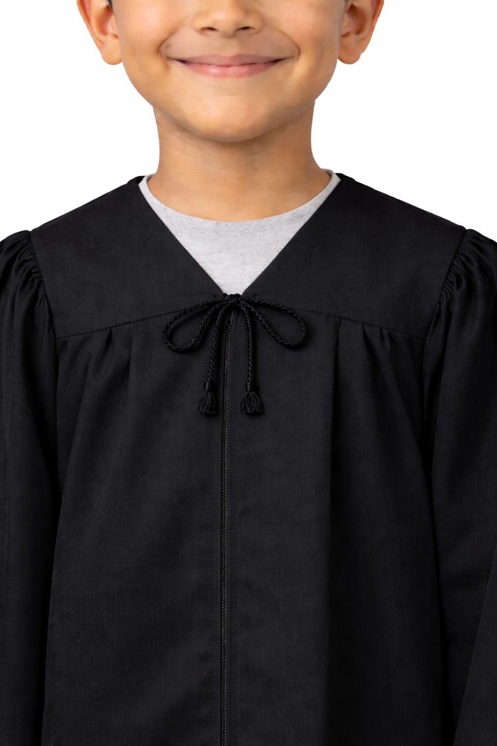 Kids Graduation Convocation Gown Set – Black Gown with Cap