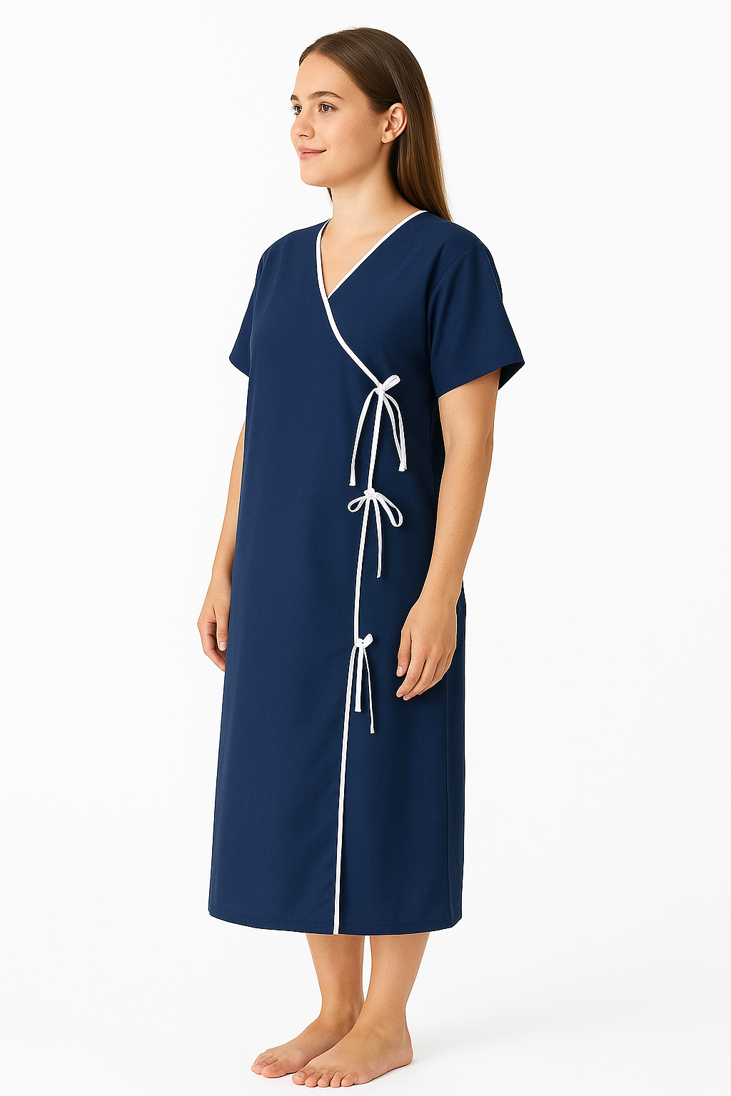 Hangerage Front-Open Patient Gown | Unisex | Free Size | Comfortable, Accessible, and Durable