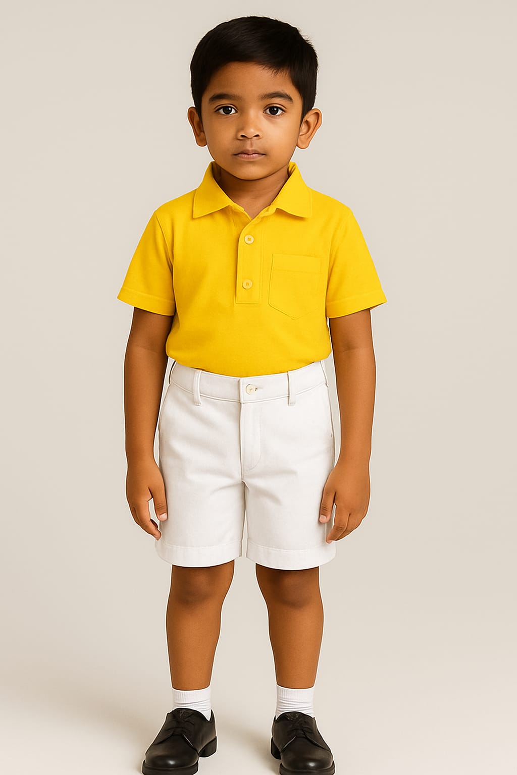 Grogoo-lifestyle White Pant | Half Pant | School Pant | Sizes (22-34) | Pack Of 2