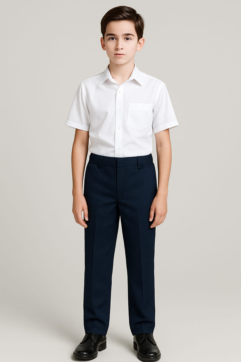Grogoo-lifestyle Navy Blue Pant | Full Pant | School Pant | Sizes (22-34) | Pack Of 2
