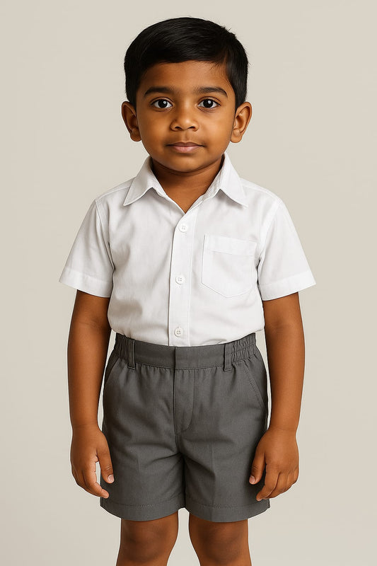 Grogoo-lifestyle Grey Pant | Half Pant | School Pant | Sizes (22-34) | Pack Of 2