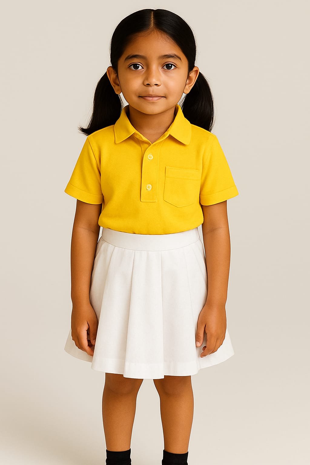 Grogoo-lifestyle White Skirt | Pleated White Skirt | School Skirt | Sizes (22-38) | Pack Of 2