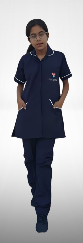 Hangerage Staff Uniform | Unisex | Navy Blue with White Accents (Shirt & Pant Set)