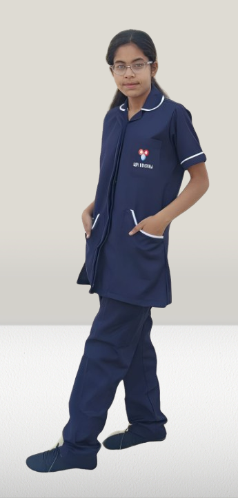 Hangerage Staff Uniform | Unisex | Navy Blue with White Accents (Shirt & Pant Set)