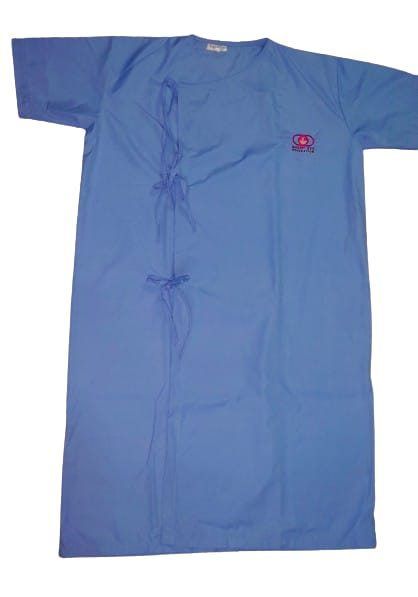 Hangerage Front-Open Patient Gown | Unisex | Free Size | Comfortable, Accessible, and Durable